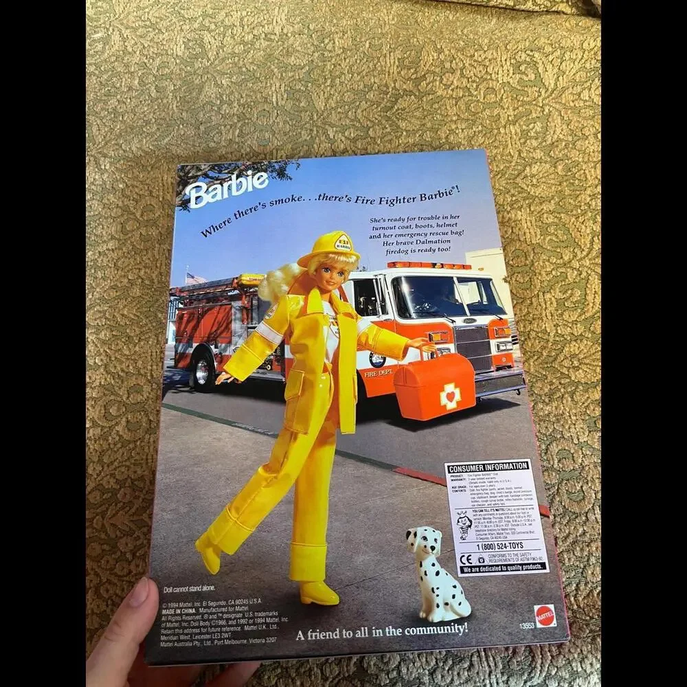 1994 Barbie Career Collection FIRE‎ FIGHTER BARBIE Doll  Special Edition Mattel